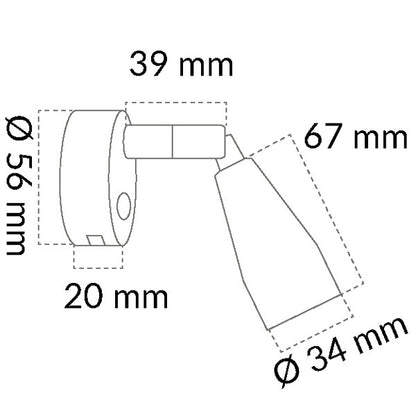 Casolux Mary Wall vägglampa