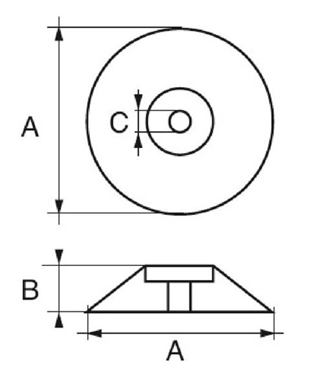 Anod Roder/trimplan, 100 mm, Magnesium