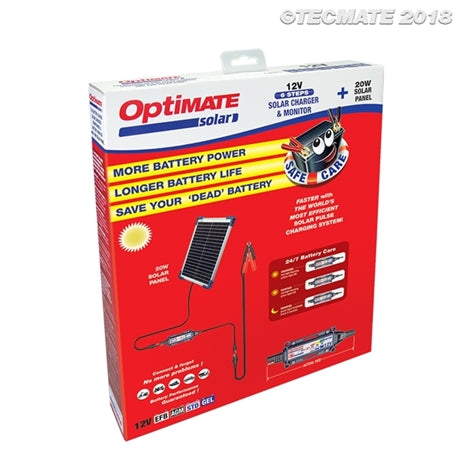 Optimate Solcellspanel 20W med regulator