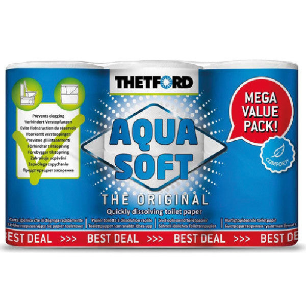 Thetford Aqua Soft Toilet Paper 4-pack