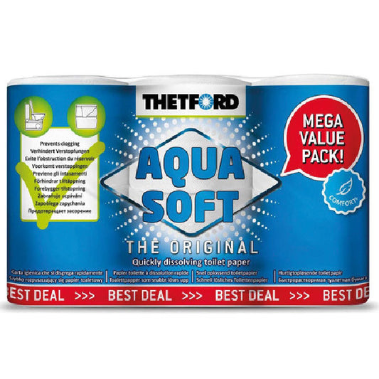 Toalettpapper Aqua soft 6-pack